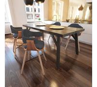 vidaXL Sommier tapissier avec matelas et LED Taupe 160x200 cm Tissu