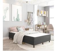 vidaXL Sommier tapissier Gris Tissu 120 x 200 cm