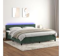 vidaXL Sommier à Lattes de Lit avec Matelas et LED, Lit Rembourré avec Tête de Lit, Lit Double, Lit Adulte de Chambre, Moderne, Vert Foncé 200x200 cm Vert https://www.fnac.com/mp48359477/vidaXL-Sommier-tapissier-matelas-et-LED-Vert-fonce-200x200-cm-Velours/w-4?oref=53765542-a79d-3784-4a15-63c6adc79fe5