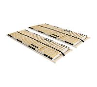 Vidaxl Sommiers À Lattes 2 Pcs Avec 28 Lattes 7 Zones 80x200 Cm