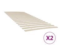 Vidaxl Sommiers À Lattes Avec 34 Lattes 2 Pcs 100x200 Cm