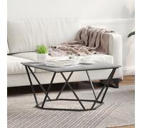 Vidaxl Sonoma Grise Bois D'ingénierie, Métal Moyenne Moderne Gris