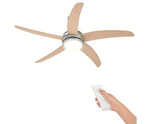 vidaXL Sonoma Ventilateur de plafond avec lumière et télécommande Ø 130 cm