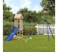 vidaXL Speelhuis massief grenenhout3155822 Brun G