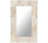 Spiegel 80x50 cm massief mangohout wit321633