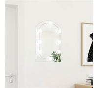 Miroir Mural Miroir de Maquillage Suspendu Salon Chambre Verre Ovale vidaXL