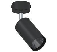 Vidaxl Spot De Plafond 1 Voie Réglable Noir Gu10