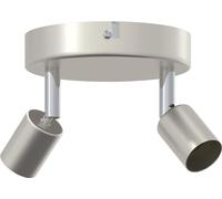 vidaXL Spot de plafond nickel brossé 12 x 8 cm acier