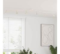 vidaXL Spot de plafond nickel brossé 176.5 x 9.5 x 14 cm acier