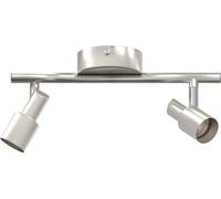 vidaXL Spot de plafond nickel brossé 25.5 x 8 x 11 cm acier