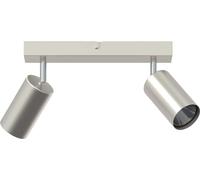 vidaXL Spot de plafond nickel brossé 26 x 5.5 x 16.5 cm acier
