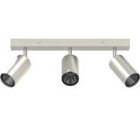 vidaXL Spot de plafond nickel brossé 38 x 5.5 x 16.5 cm acier