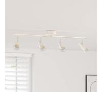 vidaXL Spot de plafond nickel brossé 70 x 9 x 12.5 cm acier