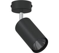 vidaXL Spot de plafond noir 6 x 6 x 16.5 cm acier