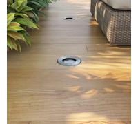 vidaXL Spot encastré de sol LED 3 pcs. Outdoor Rond
