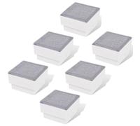 vidaXL Spot LED encastré de sol extérieur 6 pcs 100x100x68 mm