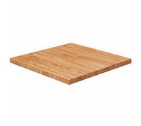 vidaXL Square Table Top Light Brown 19.7"x19.7"x1" Treated Solid Wood Oak, tabletop, solid wood table top, square tabletop, wooden table top
