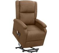 Sta-op-Fauteuil de relaxation, massant tissu bruin
