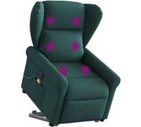 vidaXL Sta-op-massagestoel elektrisch verstelbaar stof donkergroen3303410 Vert G