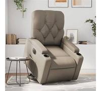 vidaXL Fauteuil Inclinable Électrique, Chaise de Relaxation avec Dossier et Repose-pied Réglables, Siège de Salon Salle de Séjour, Cappuccino Similicuir Marron