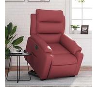 Vidaxl Fauteuil Inclinable Électrique Rouge Bordeaux Similicuir Rouge