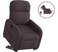 vidaXL Sta-op-stoel elektrisch stof donkerbruin3302997 Marron