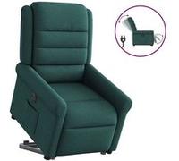 vidaXL Sta-op-stoel elektrisch stof donkergroen3303340 Vert