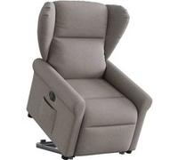 Vidaxl Fauteuil Inclinable Électrique Taupe Tissu
