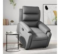 Vidaxl Fauteuil Inclinable Gris Similicuir Gris