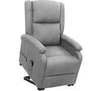 Vidaxl Fauteuil Inclinable Gris Clair Tissu Gris