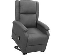 Vidaxl Fauteuil Inclinable Gris Foncé Tissu Gris