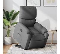 Vidaxl Fauteuil Inclinable Gris Foncé Tissu Gris