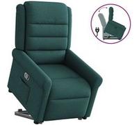 vidaXL Sta-op-stoel verstelbaar stof donkergroen3303320 Vert