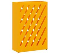vidaXL Stand de Parapluie de Pluie Jaune Moutarde 28 x 12 x 41 cm, Rangement d'entrée, Support Parapluie rectangulaire, Moderne, Durable, pour Une Maison Bien organisée