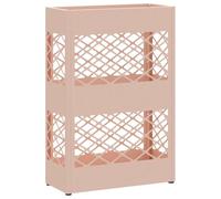 vidaXL Stand de Parapluie de Pluie Rose 28 x 12 x 41 cm Acier, Rangement d'entrée, Support Parapluie rectangulaire, Moderne, Durable, pour Une Maison Bien organisée