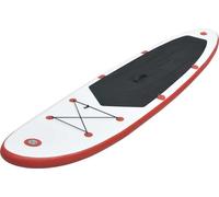 vidaXL Stand Up Paddle Board SUP Gonflable Rouge et Blanc