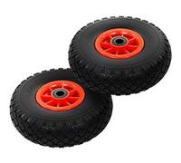 vidaXL Steekwagenwielen 3,00-4 (260x85) massief PU 2 st142971 G