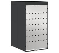 Vidaxl Stockage De Poubelle À Roulettes Avec Toit De Jardinière Pour Poubelle De 240l