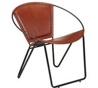 Chaise de Relaxation Cuir Véritable Marron Salon Salle à Manger Cuisine vidaXL