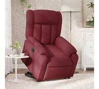 vidaXL stoel électrique réglable tissu bordeaux Rouge G