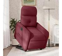 vidaXL stoel électrique réglable tissu bordeaux Rouge G