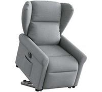 vidaXL Fauteuil relax avec releveur électrique Gris clair Tissu