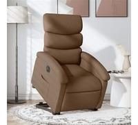 vidaXL stoel électrique réglable tissu marron Marron G