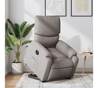 vidaXL Fauteuil inclinable électrique taupe tissu