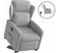 stoel électrique réglable tissu wolk gris