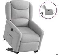 Vidaxl Fauteuil Inclinable Électrique Gris Nuage Tissu Gris