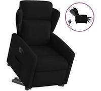 Vidaxl Fauteuil Inclinable Électrique Noir Tissu Noir