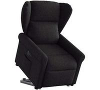 vidaXL stoel électrique réglable tissunoir Noir G