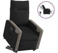 vidaXL stoel électrique réglable tissunoir Noir G