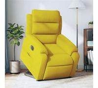 stoel électrique réglable velours jaune